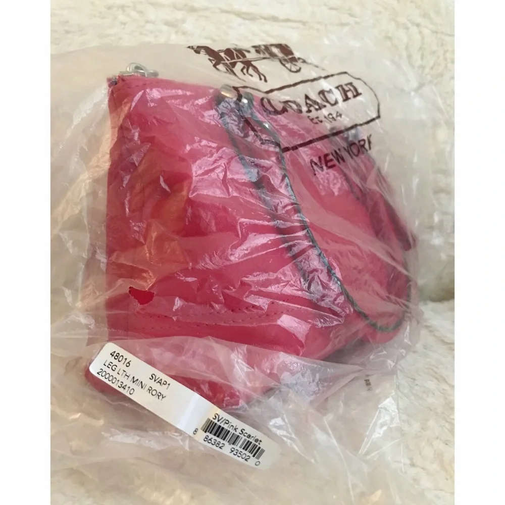 Coach Legacy Leather Mini Rory Bag and Wristlet - Picture 5 of 9